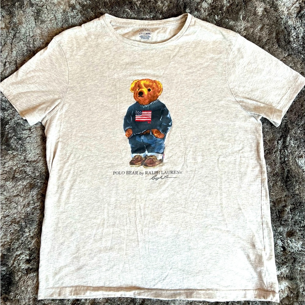Ralph Lauren POLO  Polo Bear wearing American Flag Sweater